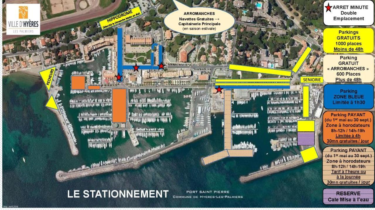 La Gavine studio vue mer Hyères Esterno foto
